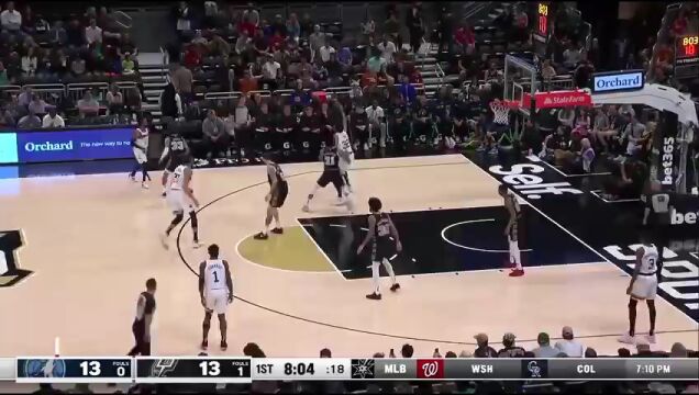 NBA常规赛：步行者vs尼克斯第1节英文原声回放