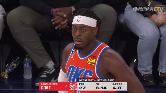 NBA常规赛：雷霆vs森林狼第1节英文原声回放