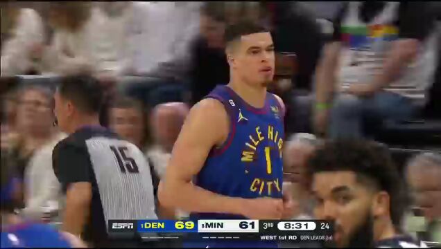 掘金vs森林狼第3节中文解说回放