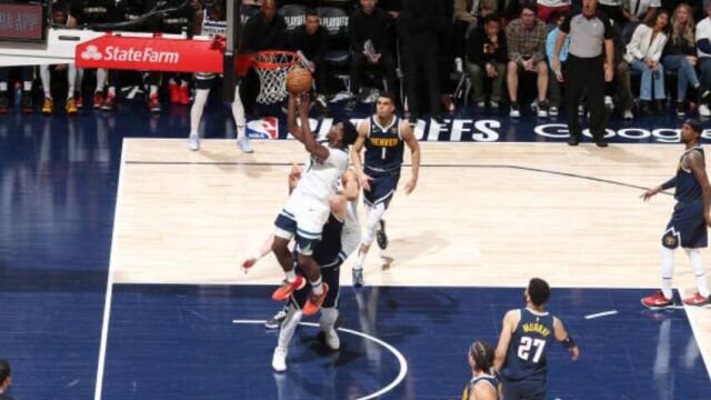 掘金vs森林狼精华回放 约基奇大战双塔爱德华兹致胜三分