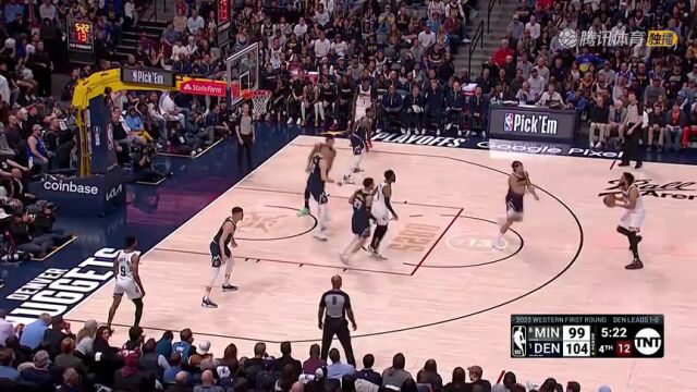 森林狼vs掘金第4节英文原声回放