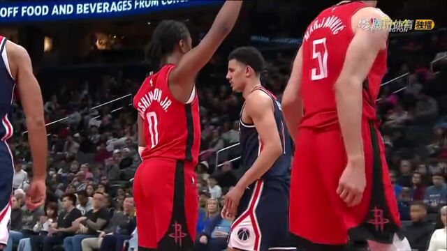 NBA常规赛：火箭vs奇才第2节英文原声回放