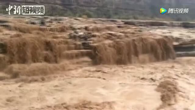 壮观!黄河壶口瀑布现“旱天鸣雷”景观