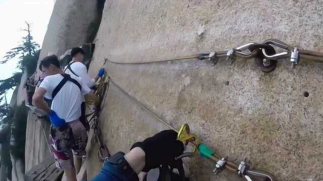 华山长空栈道,真实的华山究竟有多险