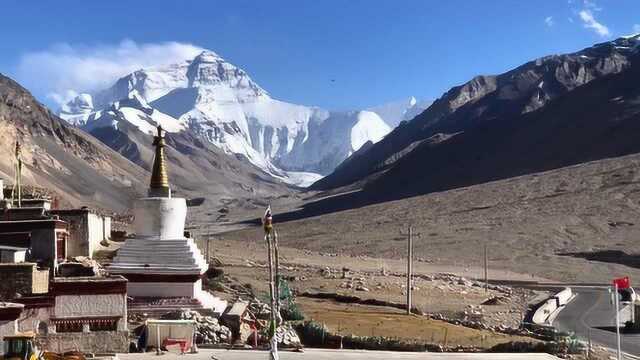 在绒布寺拍摄珠峰,现在去珠峰大本营只能到此为止