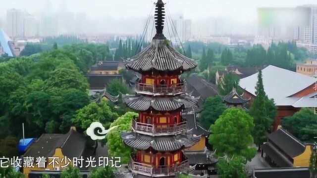 航拍中国:上海人新春祈福之地首选, 龙华古寺龙华塔!