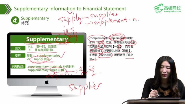 CFA金融英语 财务报表的补充信息 高顿CFA