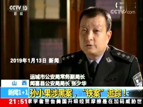 扫黑除恶在行动央视《新闻1 1》,:孙小果涉黑案