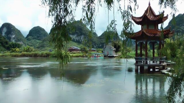 靖西鹅泉风景区,景色秀丽,有小桂林之称