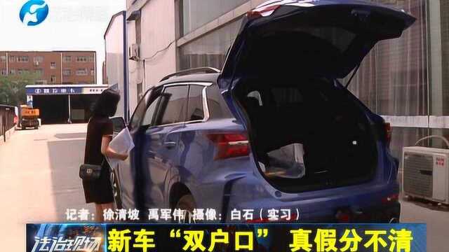 新车“双户口” 真假分不清