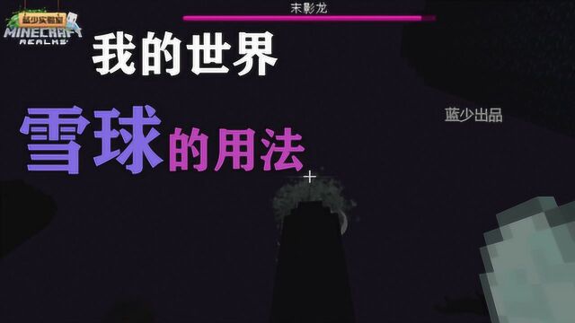 我的世界:雪球并不是一无是处!其实还能这样玩!你学到了吗?