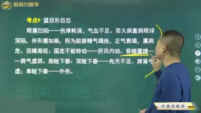 中医诊断学03望头发,痄腮与发颐,目部的脏腑归属,望目型目态