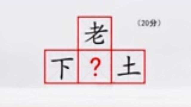 把“下老土”组词语,在这三个字中间填个汉字,使其三方都组成通顺的词语