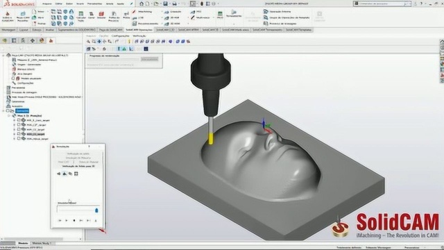 SolidCAMHSM人脸加工