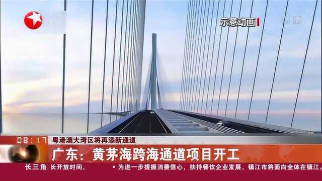 广东:黄茅海跨海通道项目开工