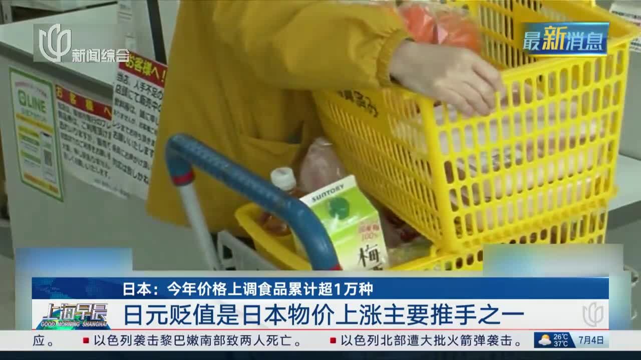 日本:今年价格上调食品累计超1万种 日元贬值是日本物价上涨主要推手之一