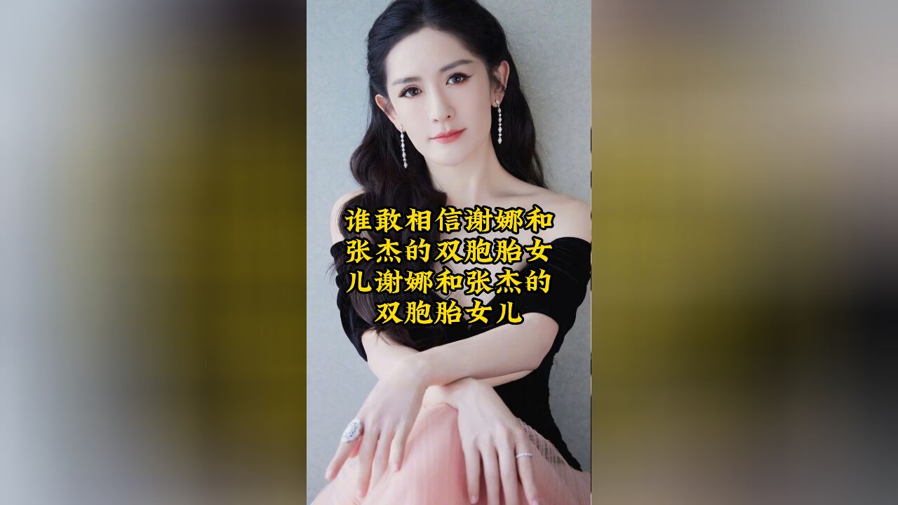 谢娜和张杰的双胞胎女儿