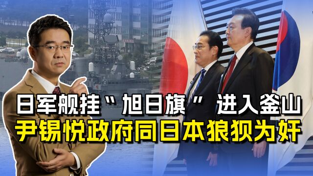 尹锡悦政府倒行逆施,日本明目张胆招摇过市,悬挂“旭日旗”来韩国