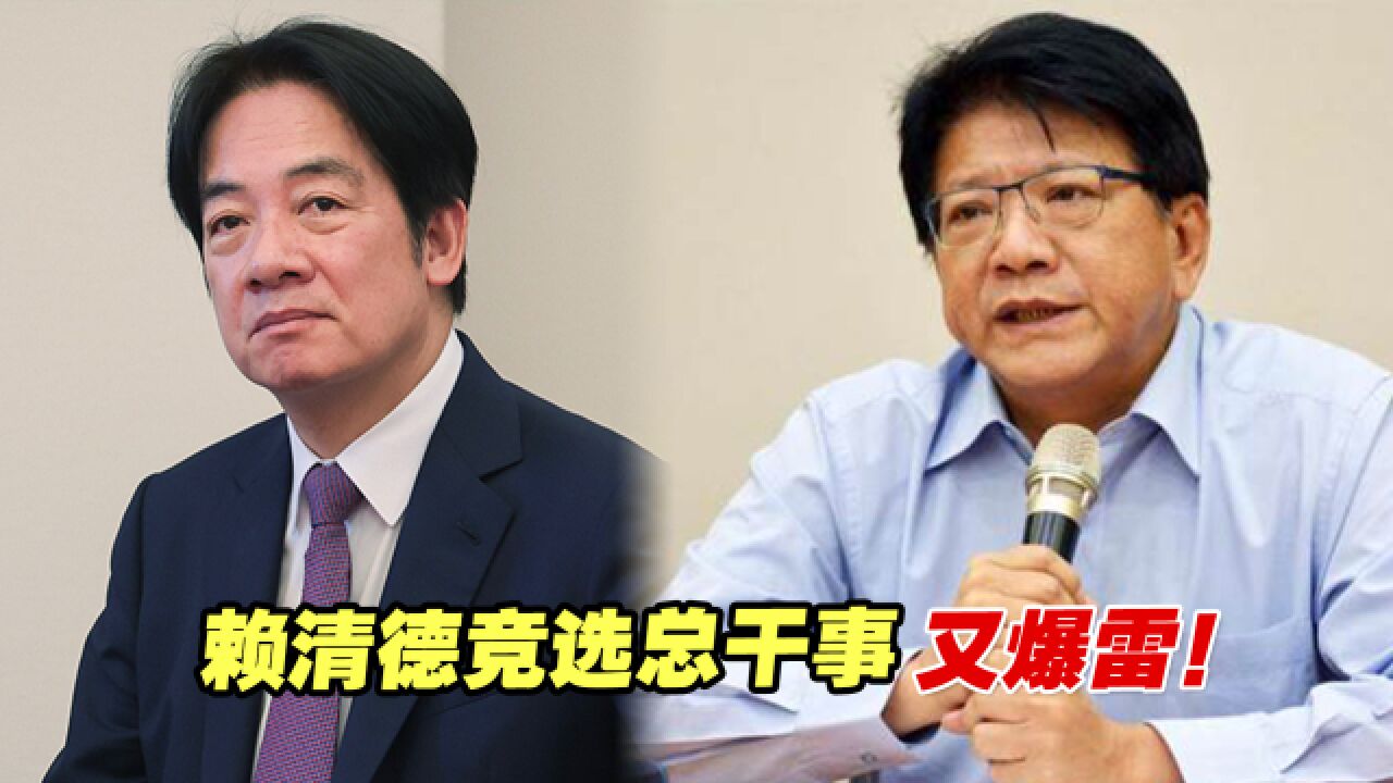 民进党抄袭论文的槛是过不去了!赖清德竞选总干事潘孟安又爆雷