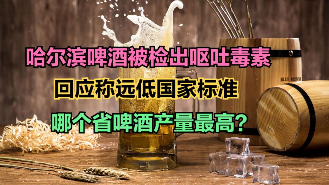 哈尔滨啤酒检出“呕吐毒素”,中国各省啤酒产量排名,黑龙江第12