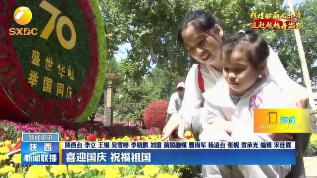 咸阳:各大广场被鲜花装扮,节日气氛浓厚