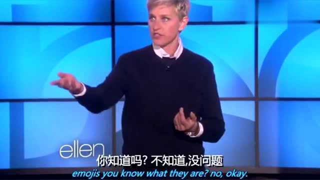 《Ellen show》外国人对表情有自己的想法,听听Ellen怎么说