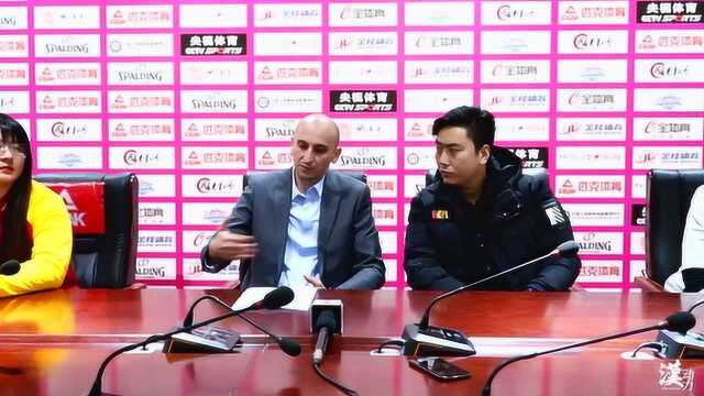 WCBA 武汉盛帆VS广东东莞新彤盛 赛后新闻发布会11.28