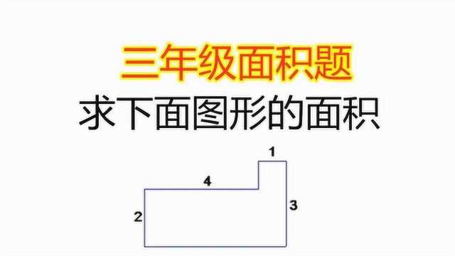 三年级数学,面积计算练习题,求下面图形的面积