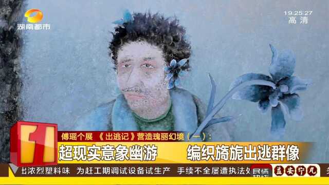 长沙博物馆展出傅瑶《出逃记》 瑰丽幻境 编织出逃群像