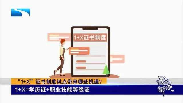 “1+X”证书制度试点带来那些机遇?