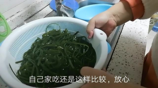 天气太热吃点凉拌海带吧,营养美味好操作.