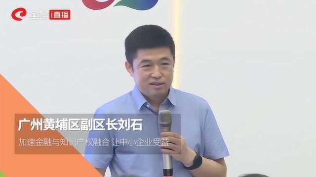 黄埔区副区长刘石:加速金融与知识产权融合 让更多中小企业受益