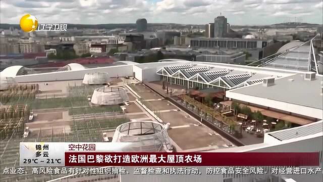 空中花园:法国巴黎欲打造欧洲最大屋顶农场