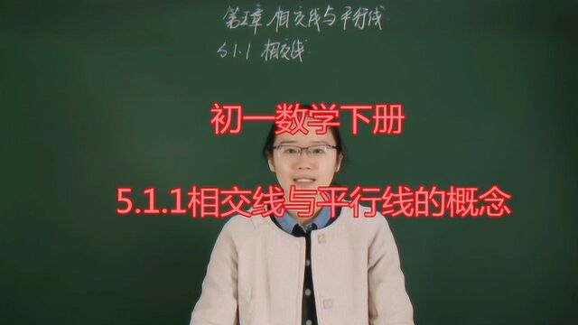 初一数学下册5.1.1相交线与平行线 相交线的概念