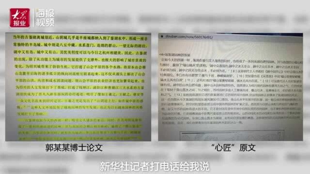 杭师大回应教师论文抄袭:记过、调离教学科研岗 爆料人发声:论文不撤稿