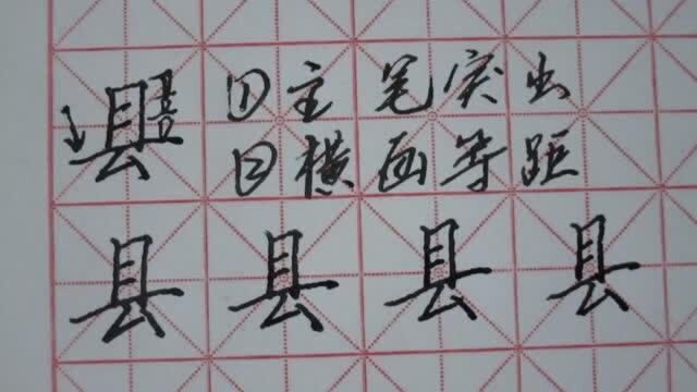 县,且字头,私字旁