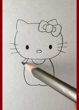 简笔画之教你如何画可爱的凯蒂猫