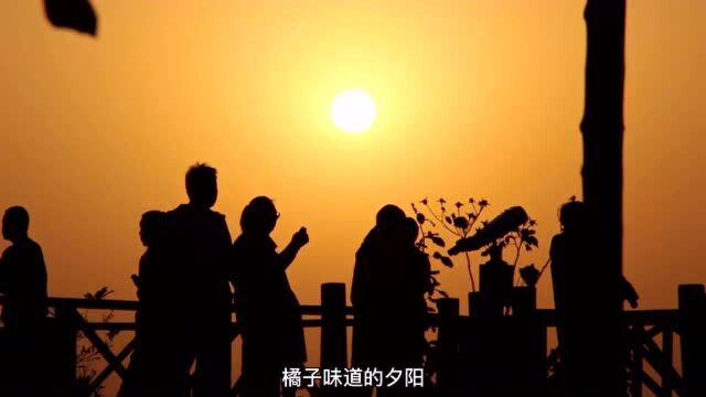 观赏夕阳美景