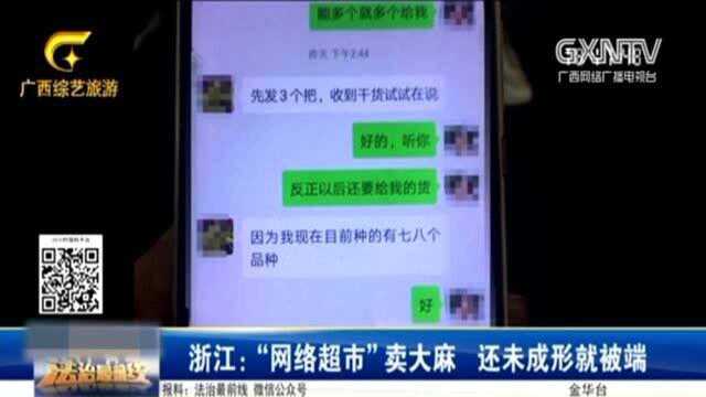 男子开设“网络超市”,贩卖大麻,民警顺藤摸瓜将其抓捕