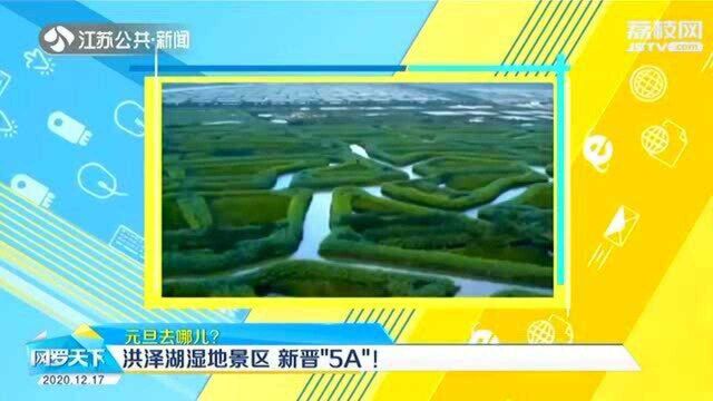 元旦去哪儿?家门口看美景 洪泽湖湿地景区 新晋“5A”!