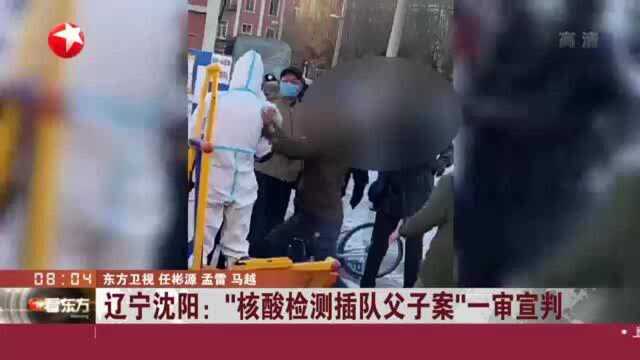 辽宁沈阳:“核酸检测插队父子案”一审宣判——被告人林某祥、林某彬分别判处有期徒刑一年、十个月