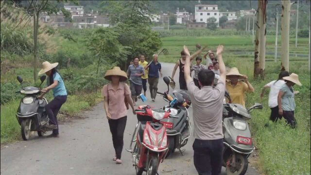 家文公司遇到危机,只剩三个人收菜,没想到全村村民来帮忙