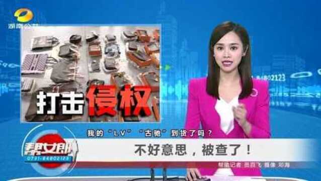 (打击侵权)我的“LV”“古驰”到货了吗?不好意思,被查了!