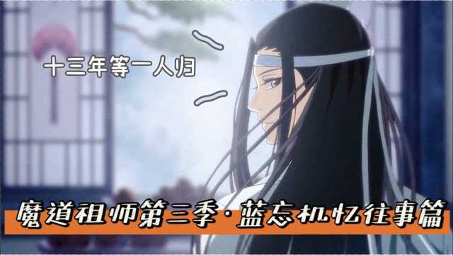 魔道祖师第三季:蓝忘机忆往事,问灵十三载,忘羡终归来!