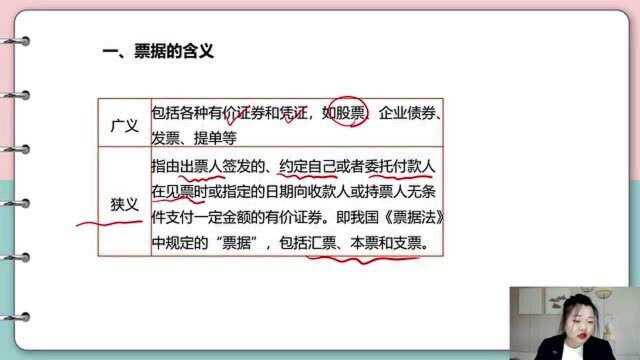 初级会计经济法2021基础 第三章 第三节 票据1