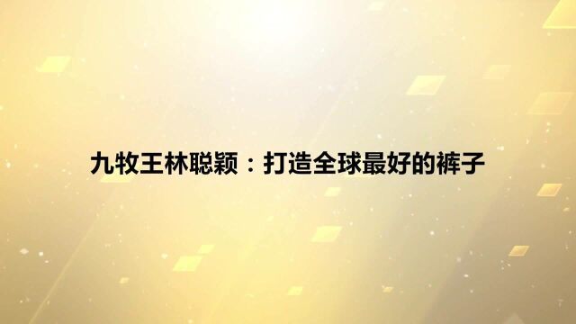 九牧王林聪颖:升级战略,剑指百亿