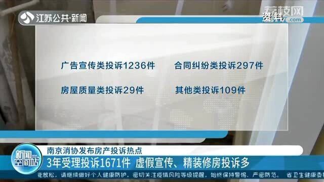 南京市消费者协会发布房产投诉热点 这些问题你遇到过吗?