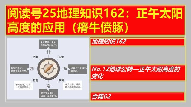 (阅读序号04)地理知识04:纬线长度的特点(蛇欲吞象)