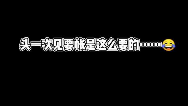 头一次见要“zhang”是这么要的……