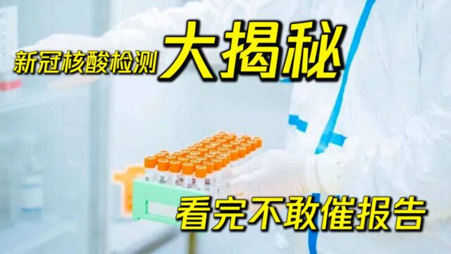 揪出病毒!核酸检测大揭秘,看完别再催报告啦!